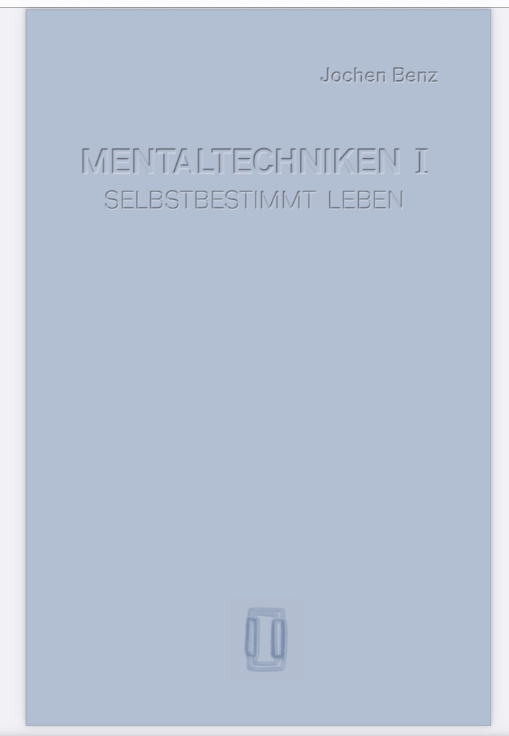 Buchcover: Mentaltechniken I